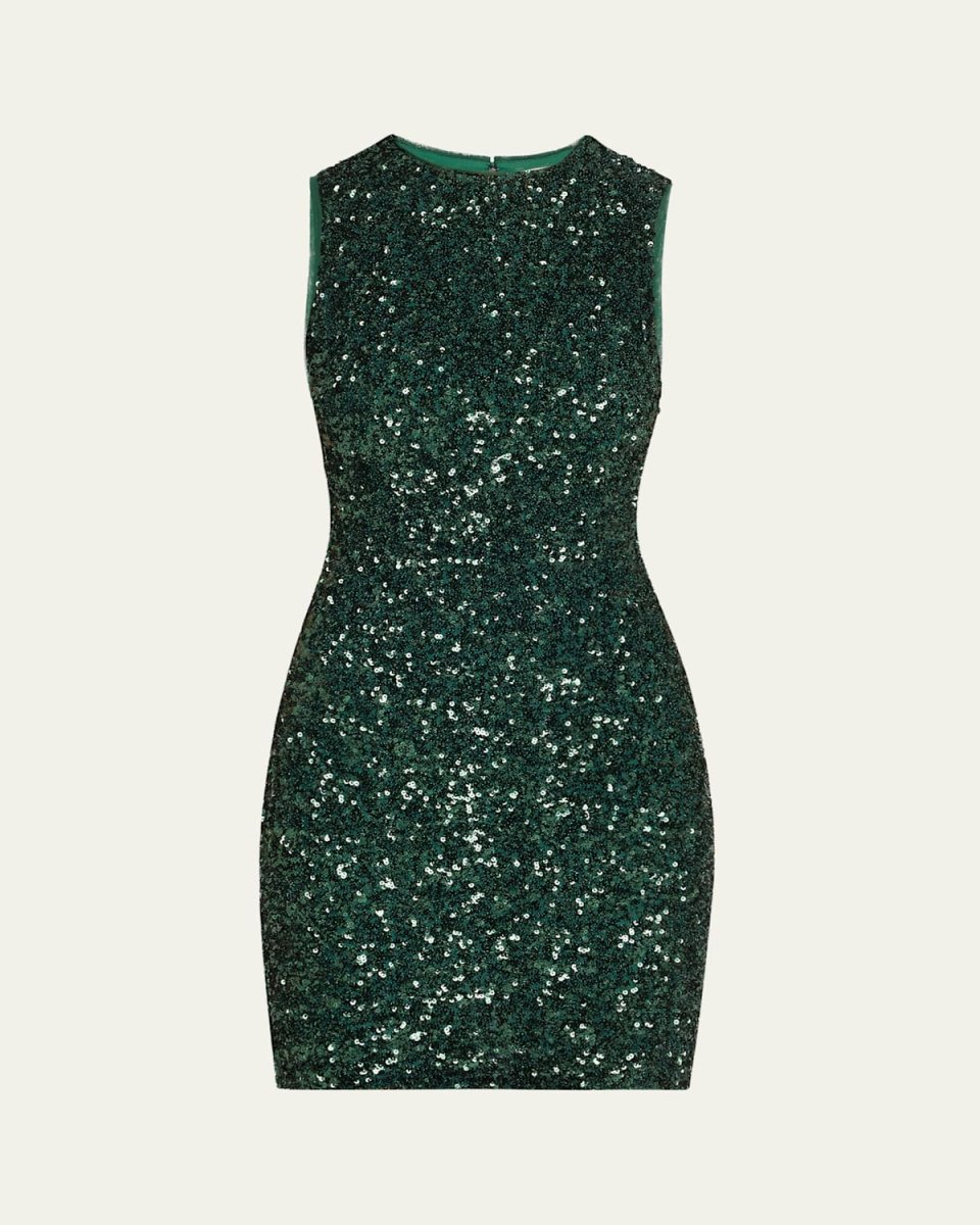 Coley Sequined Shift Mini Dress